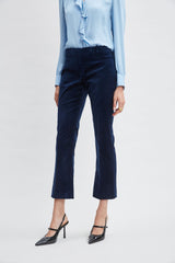 Cotton Velvet Flare Pant