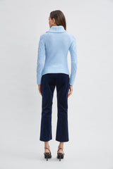 Texture Turtleneck Wool Sweater