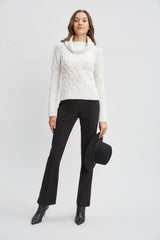 Texture Turtleneck Wool Sweater