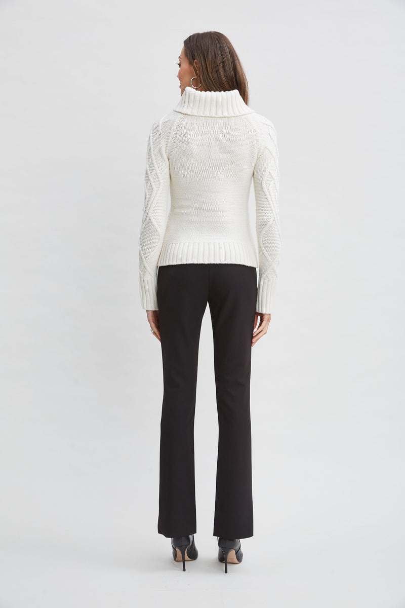 Texture Turtleneck Wool Sweater