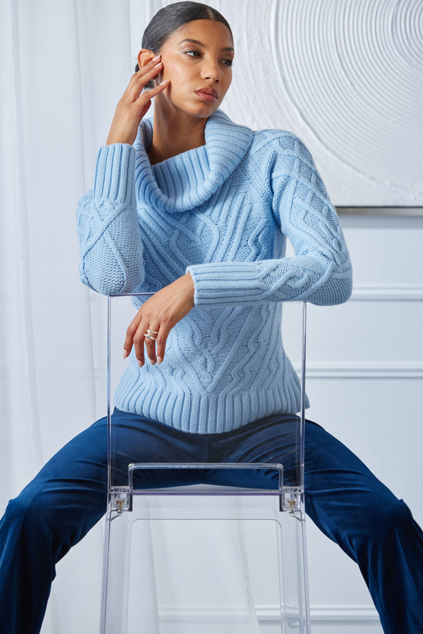 Texture Turtleneck Wool Sweater