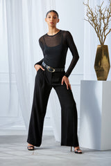 Pleated Crepe Pant