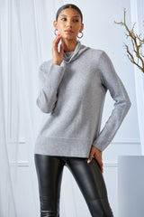 Pearl Turtleneck Cashmere Wool Sweater