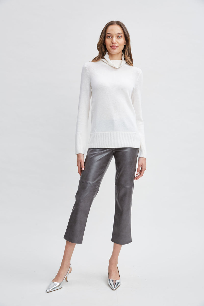 Pearl Turtleneck Cashmere Wool Sweater