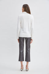 Pearl Turtleneck Cashmere Wool Sweater