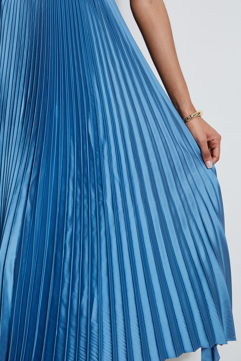 Pleated Midi Dress