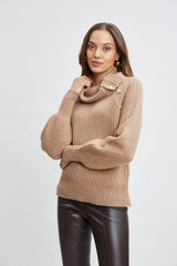 Cashmere Button Sweater