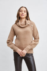 Cashmere Button Sweater