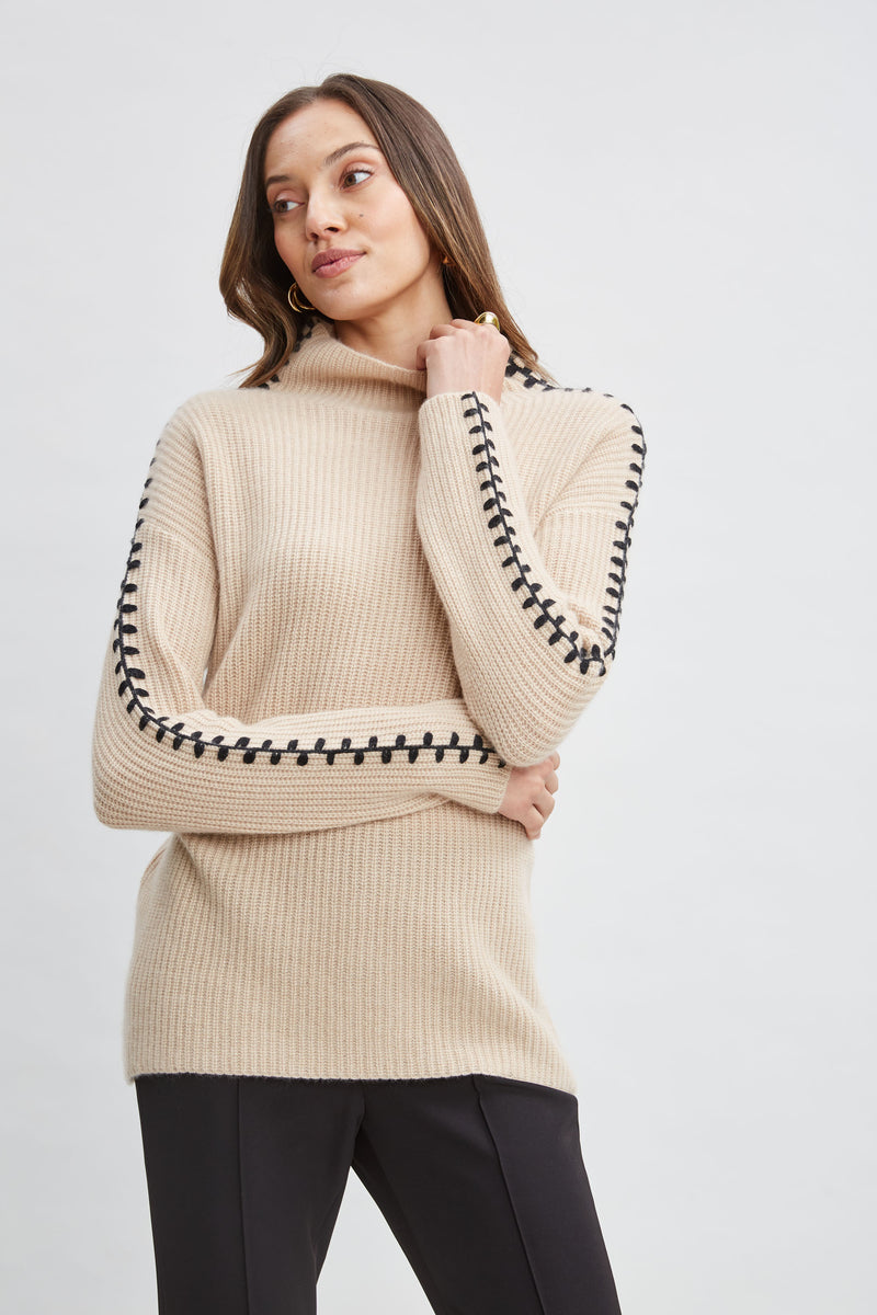 Cashmere Whipstitch Sweater