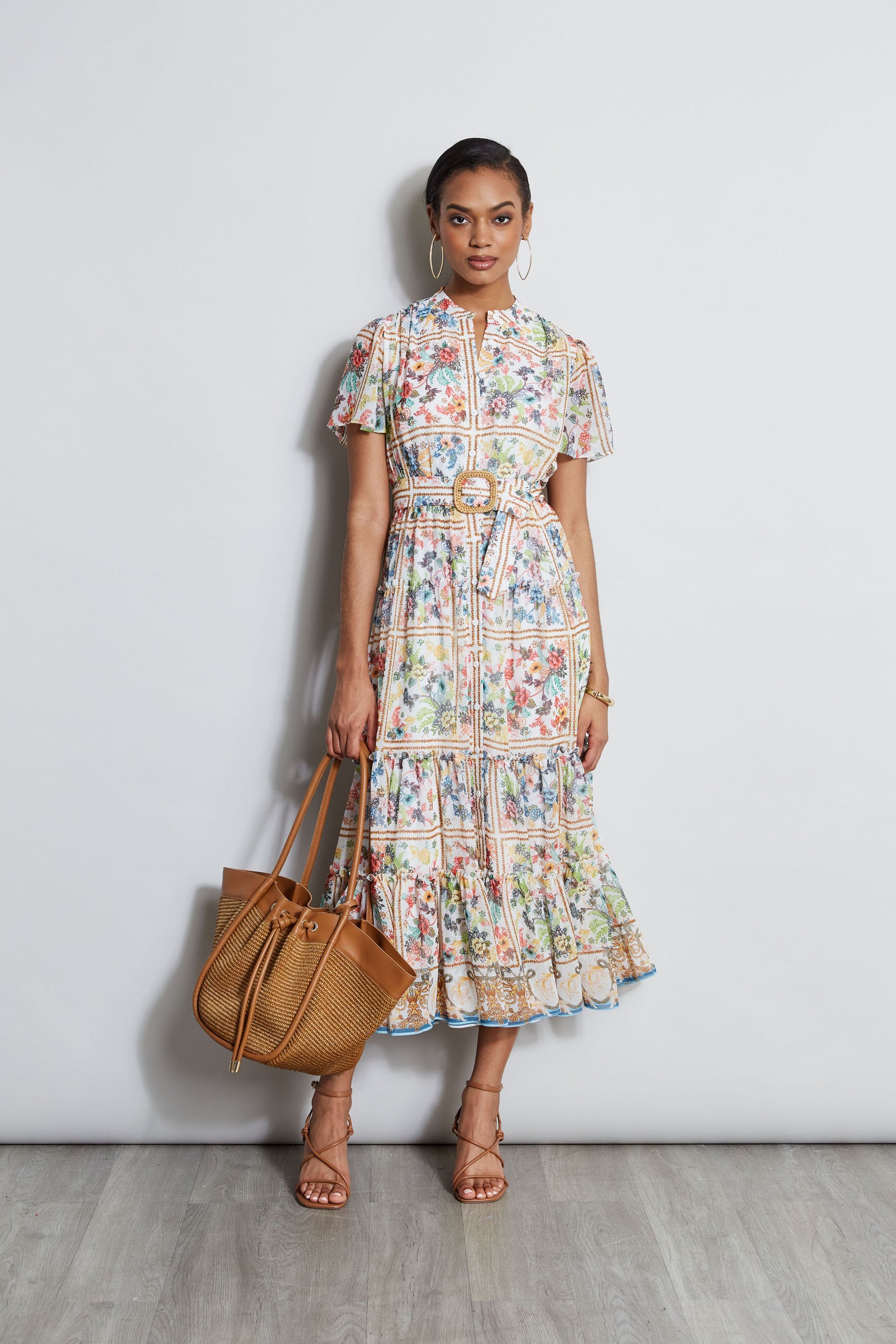 Summer Palace Belted Dress – Elie Tahari