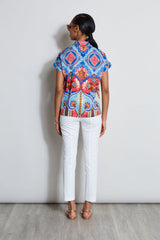 Silk Tapestry Floral Shirt