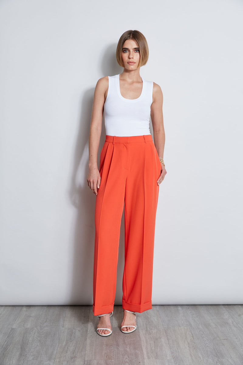 Pleated Cuffed Pant