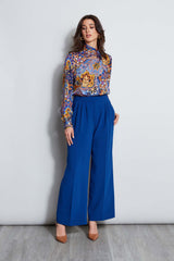 Pleated Wide Leg Pant