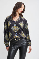 Silk Geometric Shirt