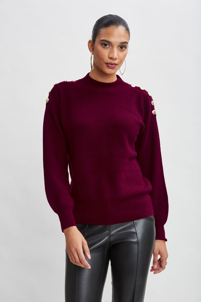 Cashmere Button Sweater