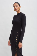 Button Sweater Dress