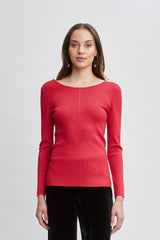 Draped Chain Lurex Sweater