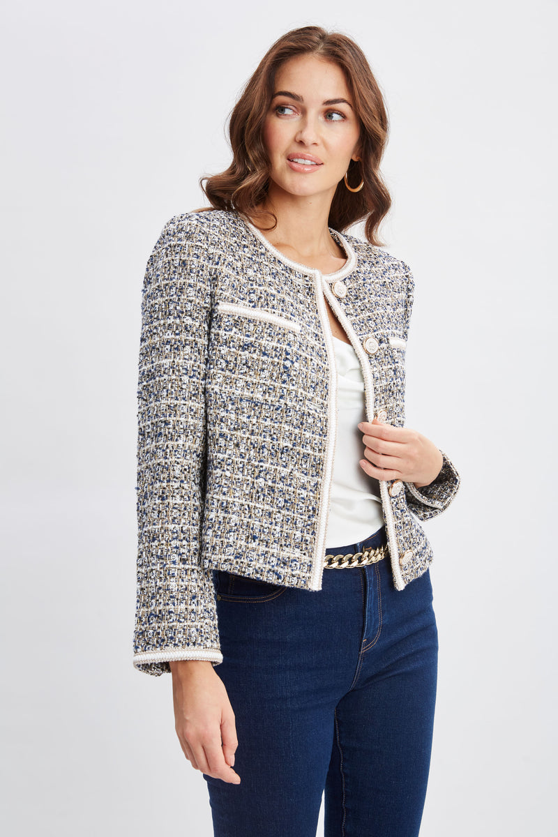 Cropped Tweed Jacket