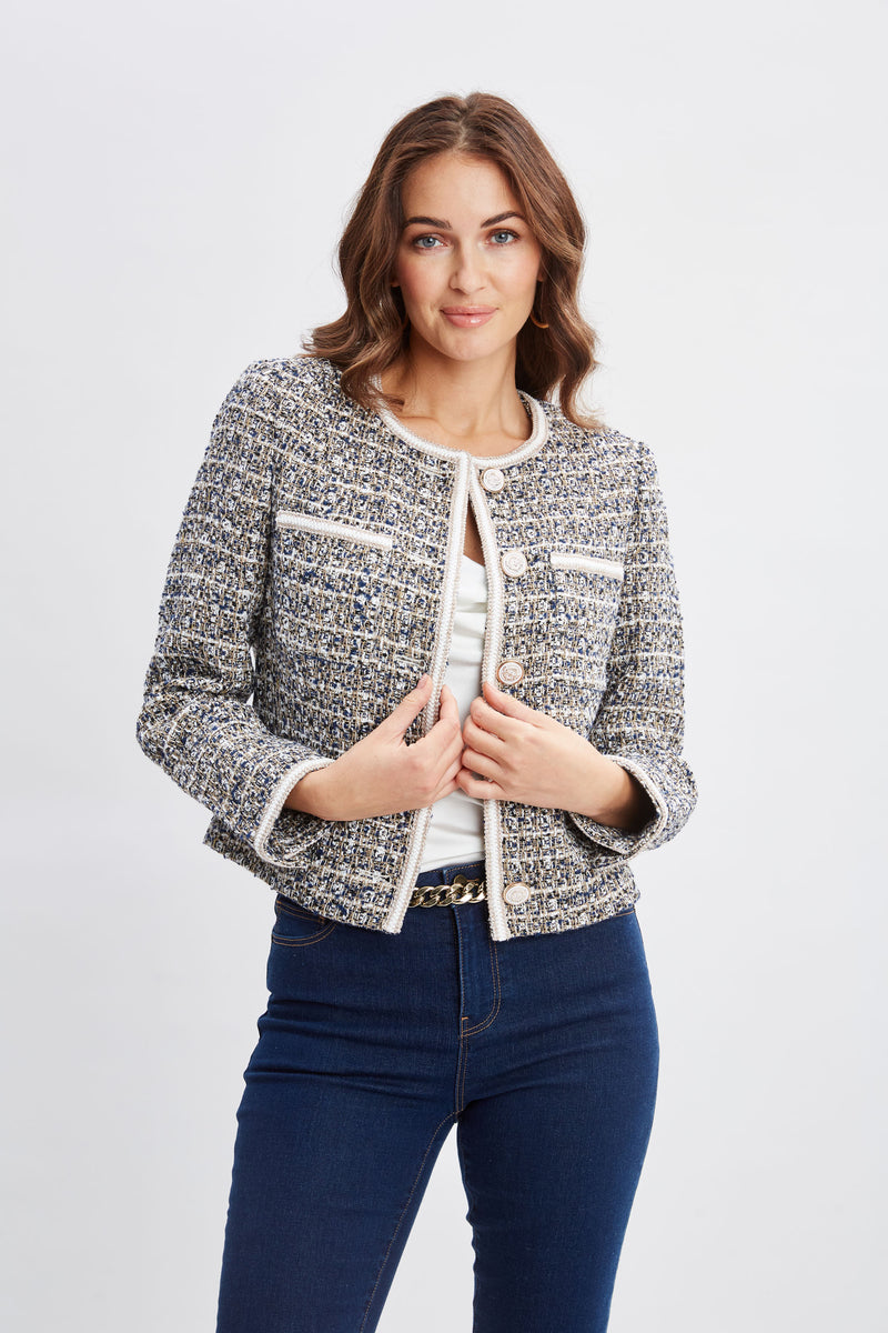 Cropped Tweed Jacket