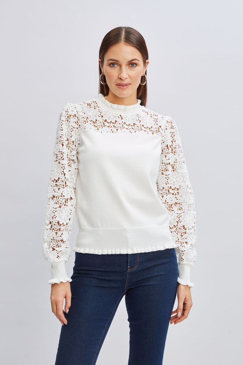 Crochet Long Sleeve Sweater