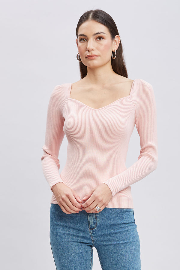 Contour Neck Rib Sweater