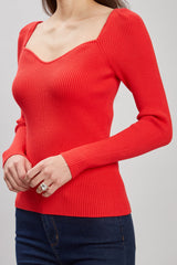 Contour Neck Rib Sweater