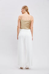 Chiffon Panel Pant