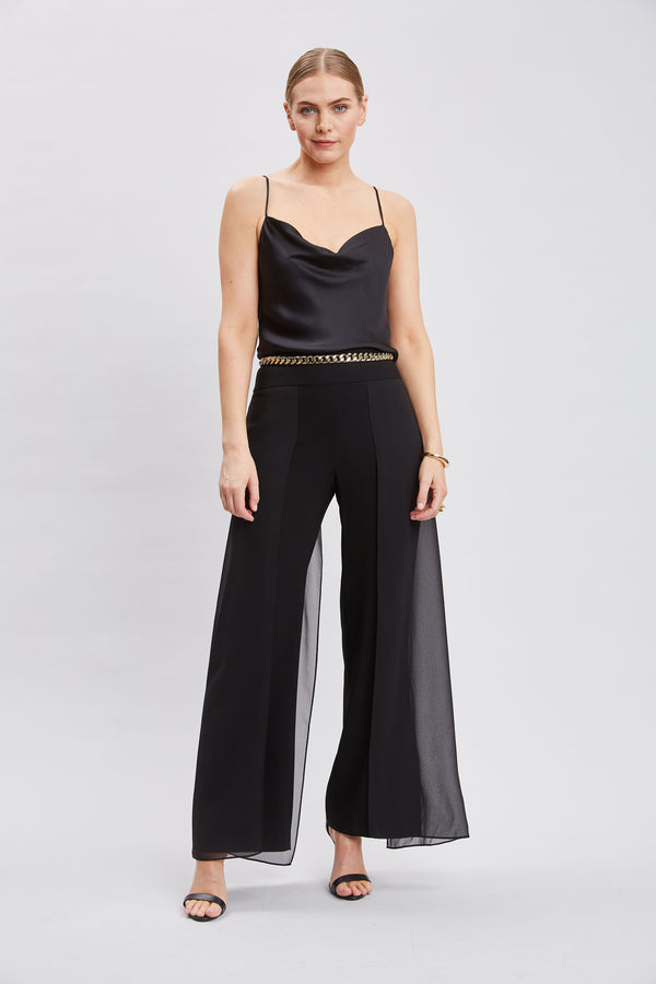 Chiffon Panel Pant