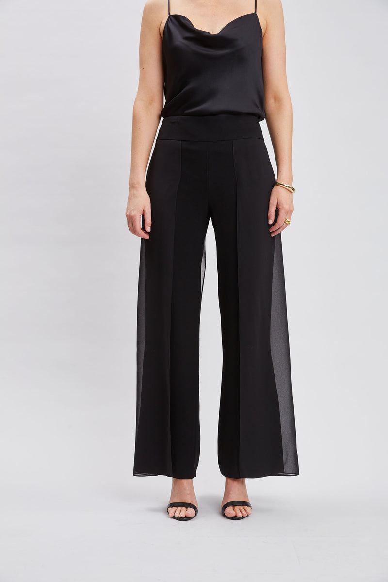 Chiffon Panel Pant