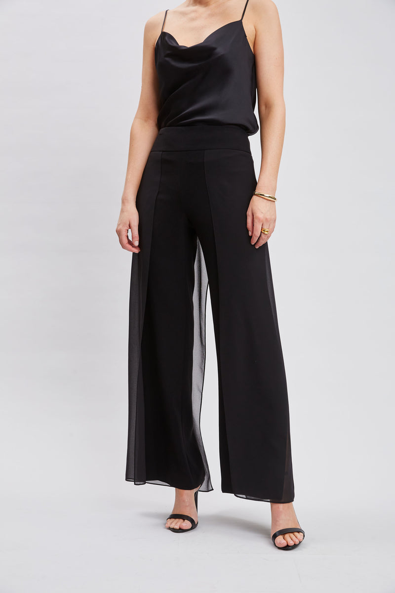 Chiffon Panel Pant