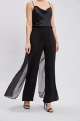 Chiffon Panel Pant