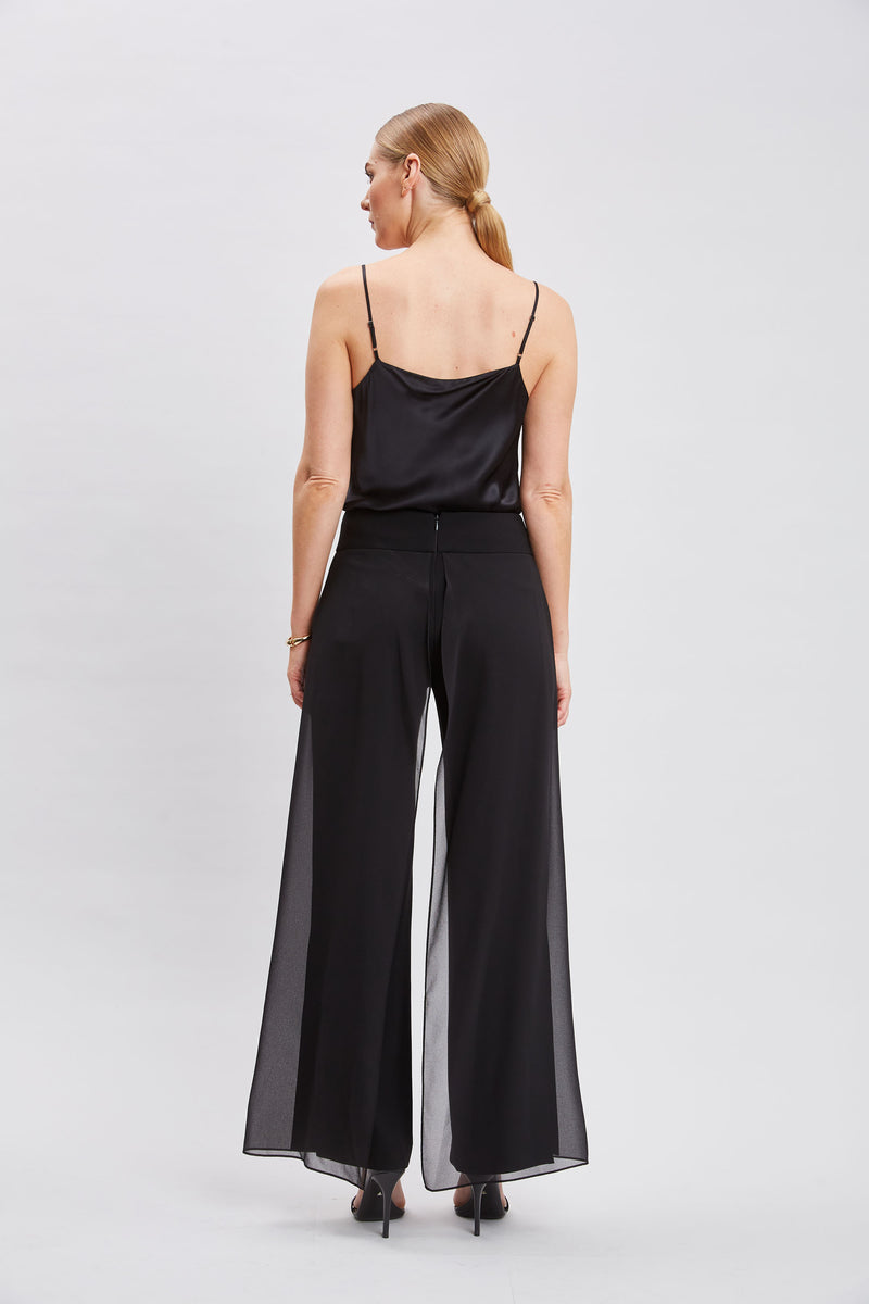 Chiffon Panel Pant