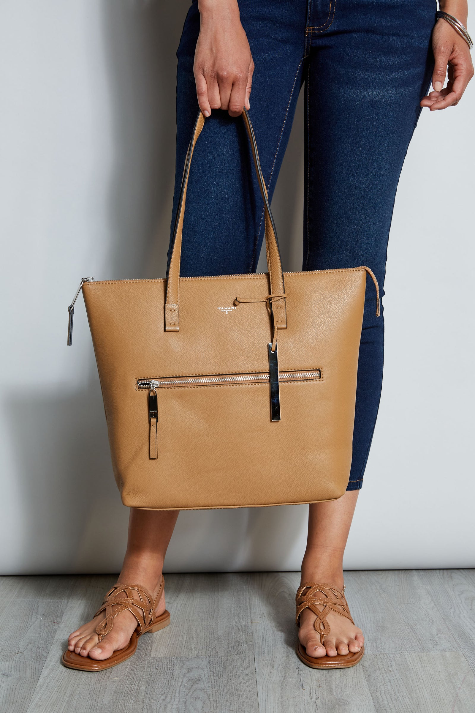 Tahari black tote bag sale