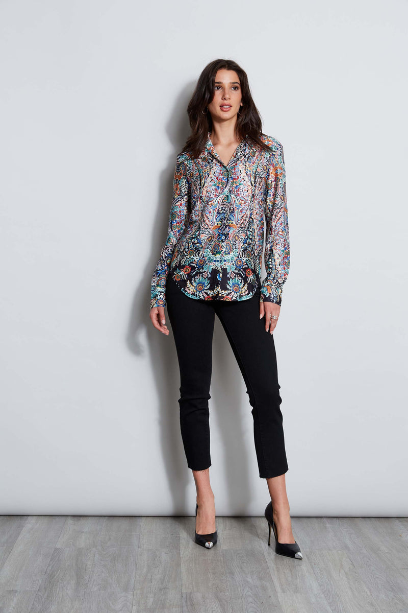 T-Tahari Royal Garden Button Down Shirt