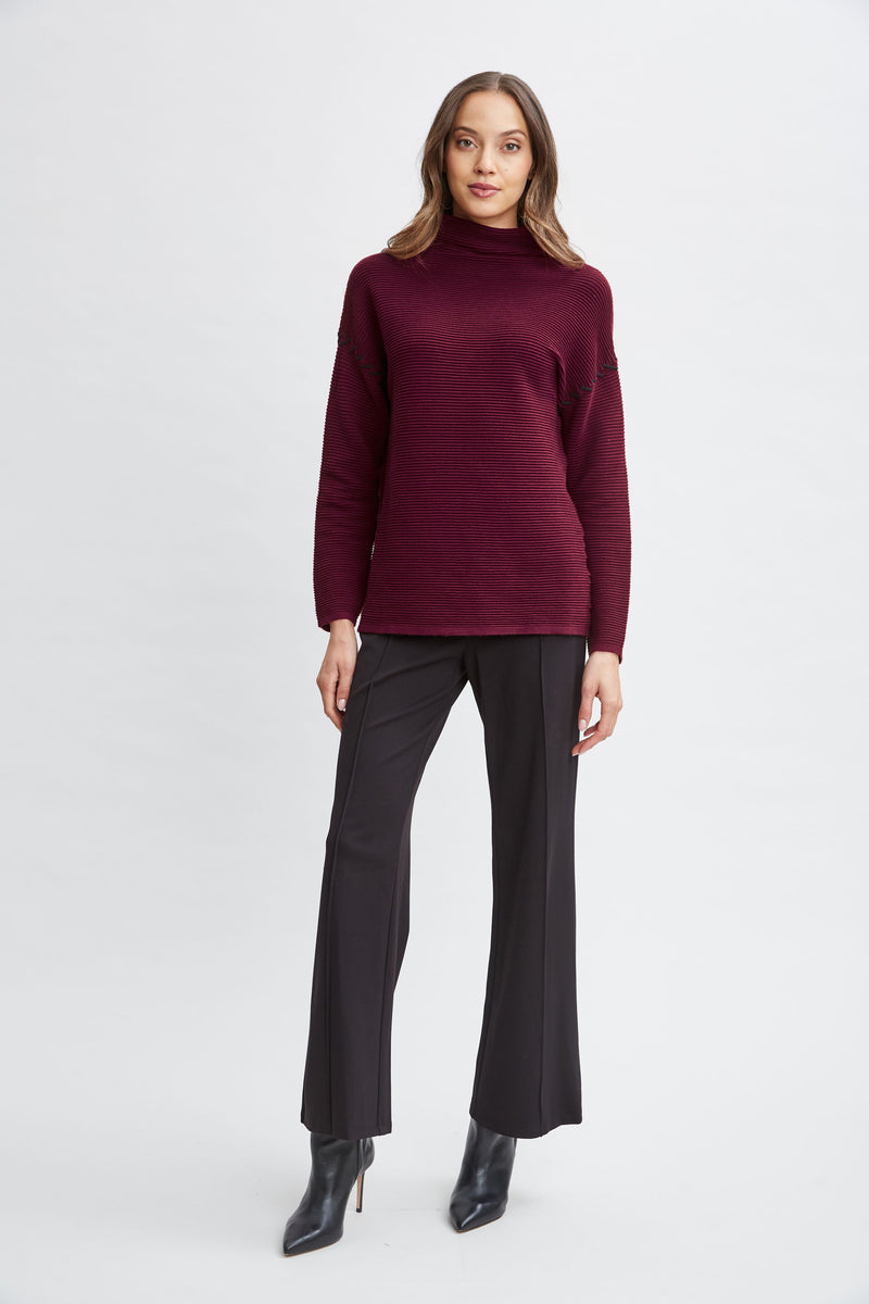 T-Tahari Stitched Shoulder Sweater