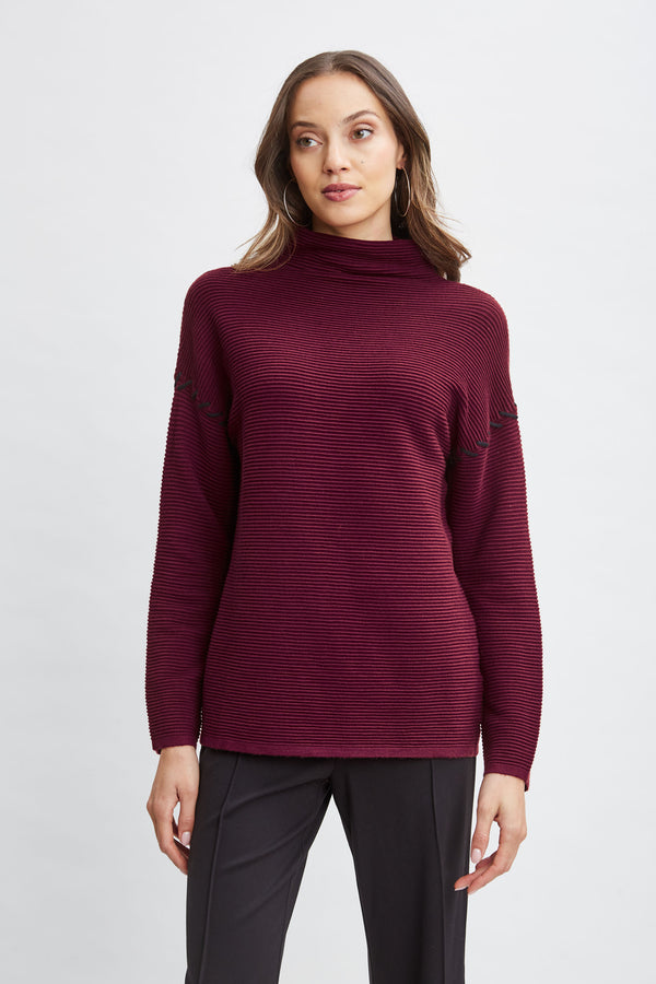 T-Tahari Stitched Shoulder Sweater