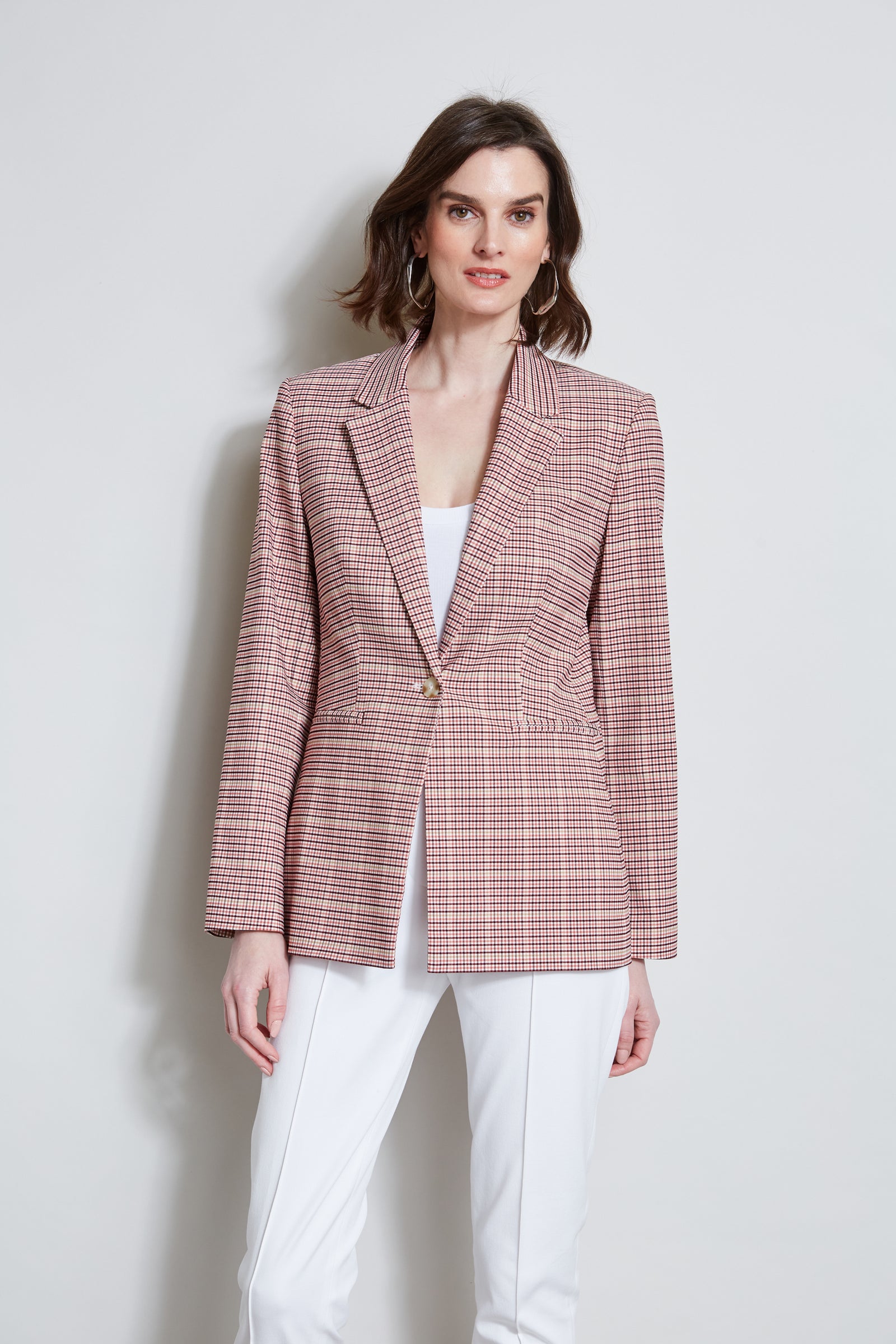 Tahari plaid blazer 2024 size 12 NWT $139