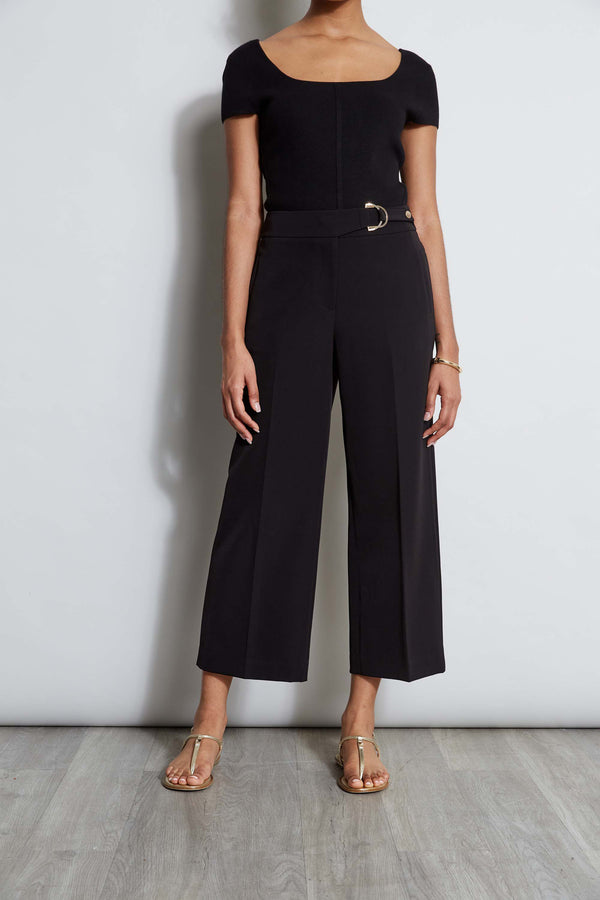 T-Tahari Cropped Wide Leg Pant