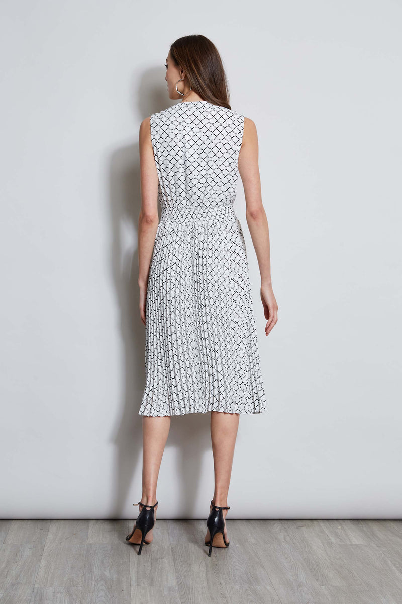 T Tahari Dotted Mesh Shirt Dress Elie Tahari