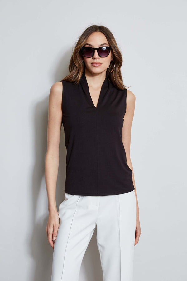 T-Tahari Sleeveless Pleated Knit