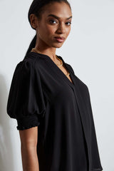 T-Tahari Split Neck Top