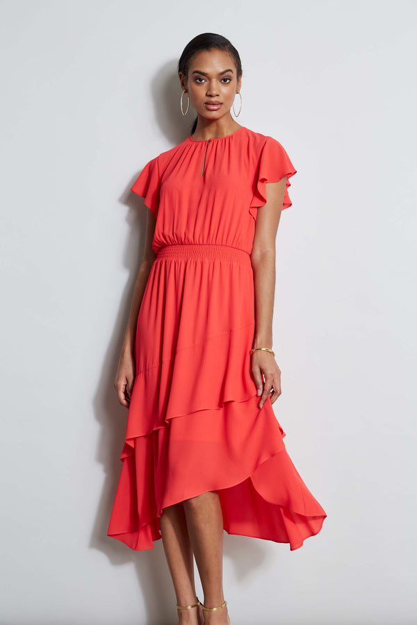 T-Tahari Keyhole Midi Dress