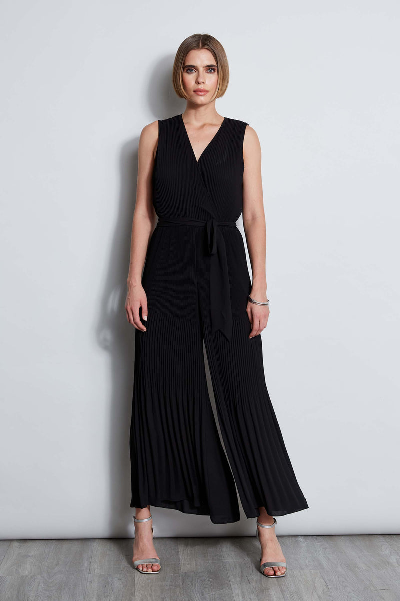 T-Tahari Pleated Jumpsuit