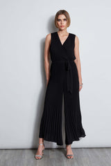 T-Tahari Pleated Jumpsuit