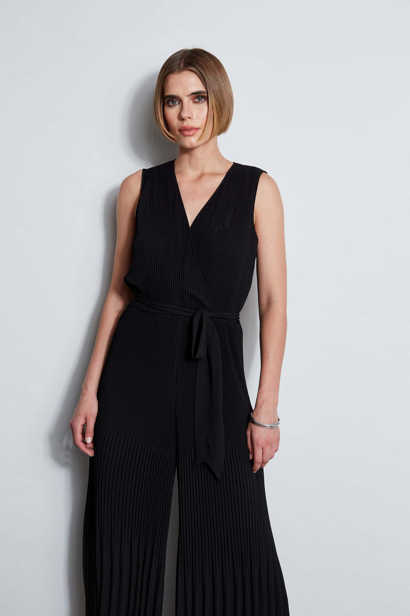 T-Tahari Pleated Jumpsuit