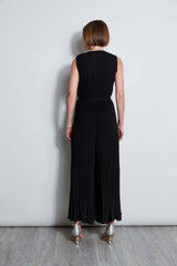 T-Tahari Pleated Jumpsuit