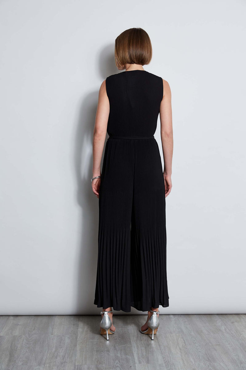 T-Tahari Pleated Jumpsuit