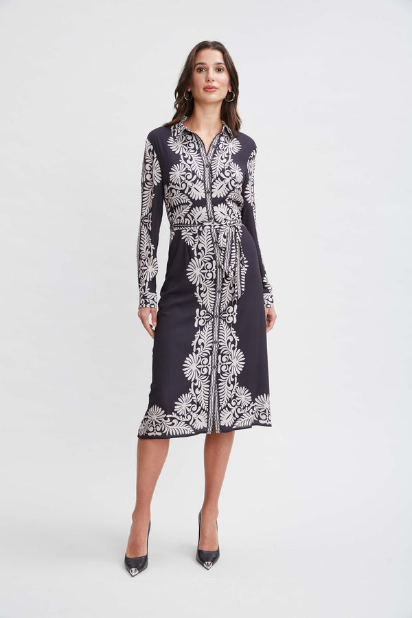 T-Tahari Paisley Shirt Dress