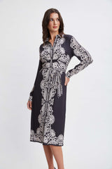 T-Tahari Paisley Shirt Dress