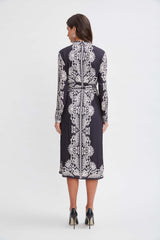 T-Tahari Paisley Shirt Dress